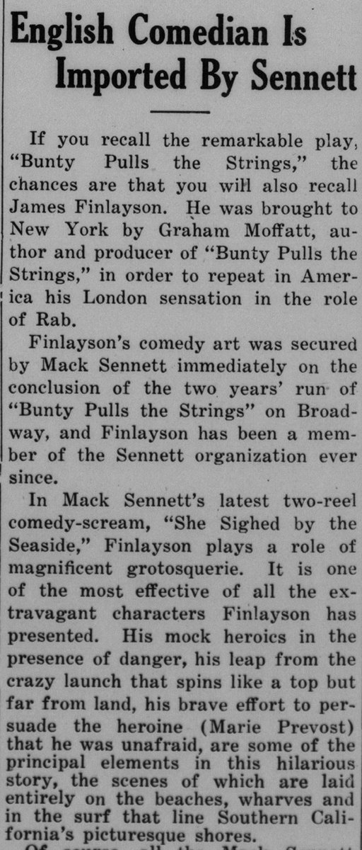 LarbertLoon's tweet photo. Enjoying reading the #MackSennett scripts and press sheets featuring #JamesFinlayson held by @librarycongress

However, the press sheet for SHE SIGHED BY THE SEASIDE (1921) contains a few inaccuracies - d’oh!

Source: https://t.co/o7Dxa2MoHu https://t.co/5e7utrmbTY