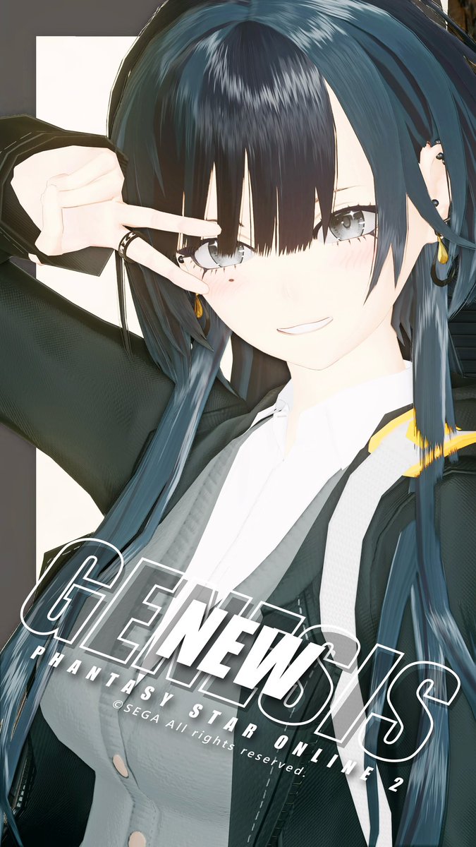 #メンテの日なのでssを貼る 
 #PSO2NGS_SS  #ma7ロゴ 

『オシャレに撮れてる？☆.⋆𝜗𝜚』