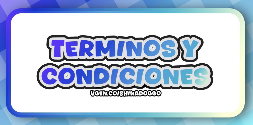 🛸𓂃 ⟢ Términos y condiciones › .ᐟ

Aqui subire mis términos y condiciones, solo para que lo tengan a la mano en caso de querer comisionarme. No necesitan leerlo, pero se aprecia bastante si lo hacen. 🤍

vgen.co/ShinaDoggo

#Vtuber #VtuberES #Artist