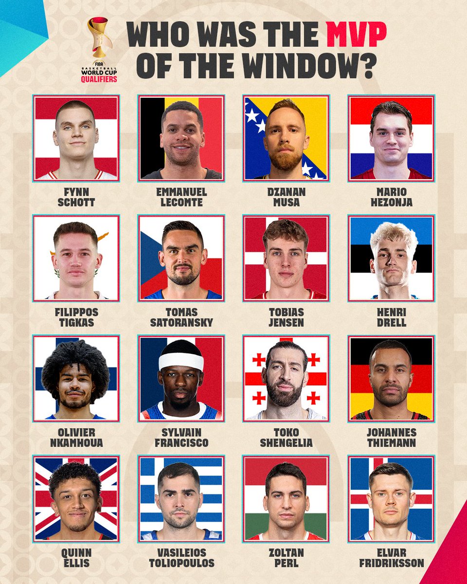 FIBAWC's tweet image. Who’s the European Qualifiers MVP this window? 💭

#FIBAWC | #StepItUp