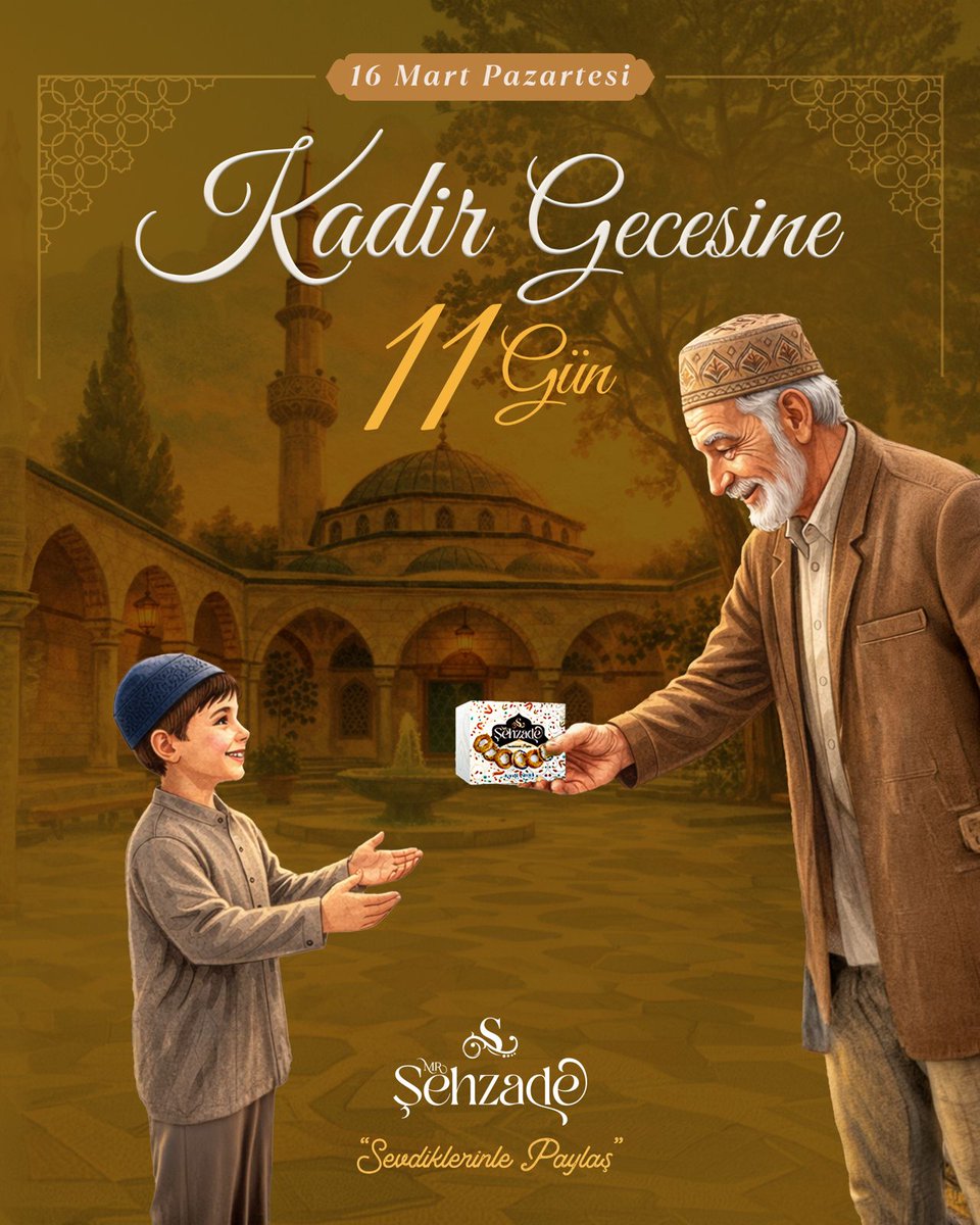 evsakgida's tweet photo. 🌙 Kadir Gecesine 11 Gün

#EvsakGıda #KadirGecesi https://t.co/UK7GvYtNen
