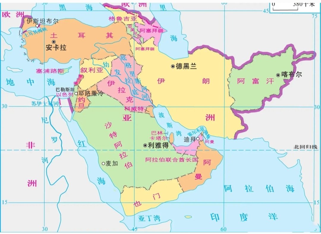这仗没有那么容易打，中东的美军基地，全部在伊朗的短程导弹射程之内！