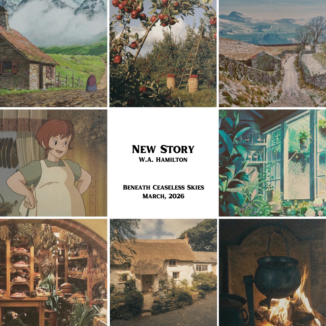 Excited to share I have a new short forthcoming in <a href="/BCSmagazine/">BCS Online Magazine</a>! Keep your eyes open if you enjoy:

🏡Cottagecore vibes
🧙🏻‍♀️Stout witches (who are more than they seem)
🔮Magic with a cost
❄️Nordic-inspired worldbuilding

Coming in late March!

#fantasy #shortfiction #shortstory