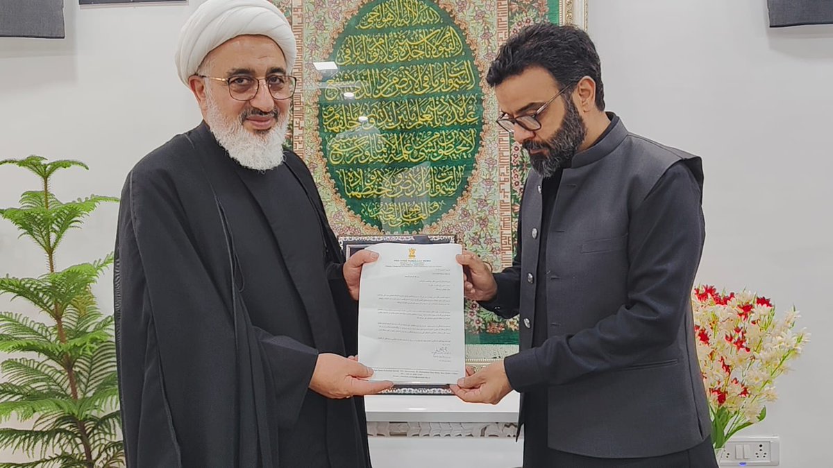 Office_ASRM's tweet photo. Today, MP @RuhullahMehdi met the representative of Hazrat Ayatollah Seyyed Ali Khamenei in Delhi to offer our heartfelt condolences on his martyrdom.

He led the Ummah's resistance against tyranny. The people of India, particularly people of Kashmir stand in complete solidarity with the people of Iran during their 40 days of mourning. The legacy of resistance does not die with the shaheed. It lives in every Muslim who refuses to bow.

The Ummah will never forget the 165 innocent girls of the Shajareh Tayyebeh school in Minab who were slaughtered while sitting at their desks on a Saturday morning:

Bombing a girls' school in broad daylight and then claiming to be "looking into it" is a war crime. It is the murder of children. Allah is witness to what they did.

"And never think that Allah is unaware of what the wrongdoers do." Quran

@Iran_in_India