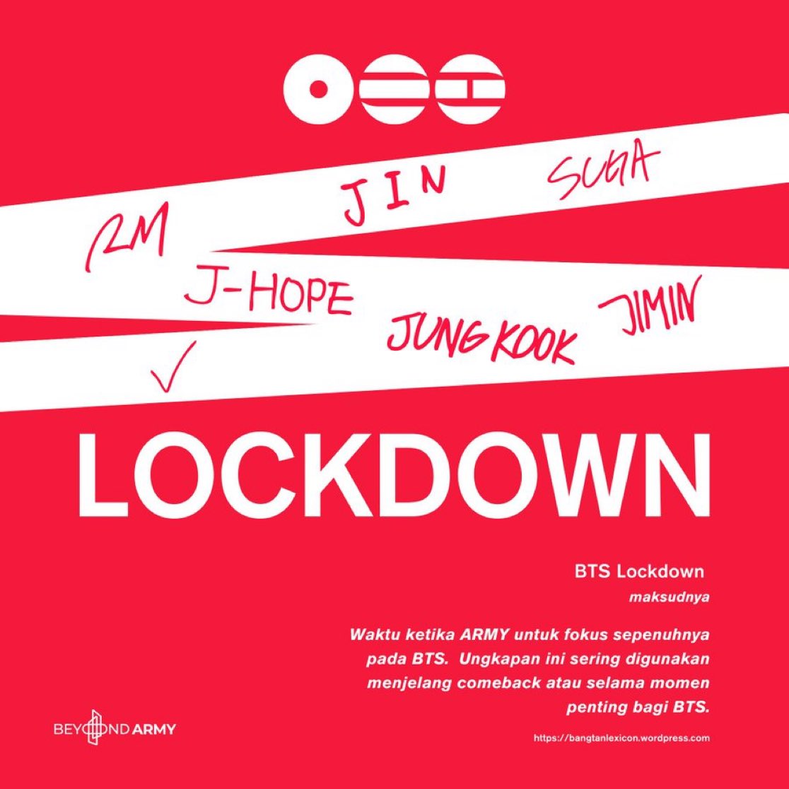 Lockdown bukan sekedar tulisan tp dijalankan juga 🫵

BTS LOCKDOWN

ARIRANG IS COMING
#BTS_ARIRANG
#WhatIsYourLoveSong