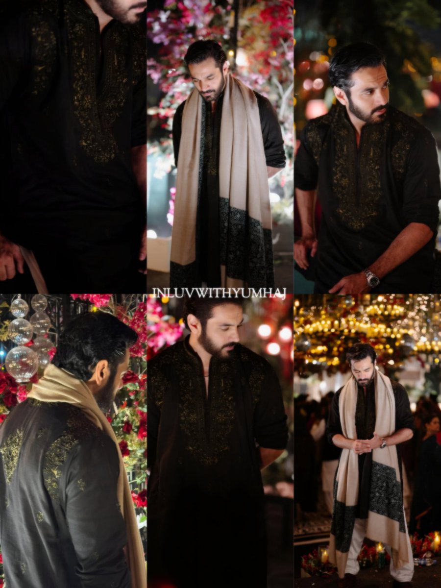 Black suits Wahaj. 🫠🖤🔥

#WahajAli