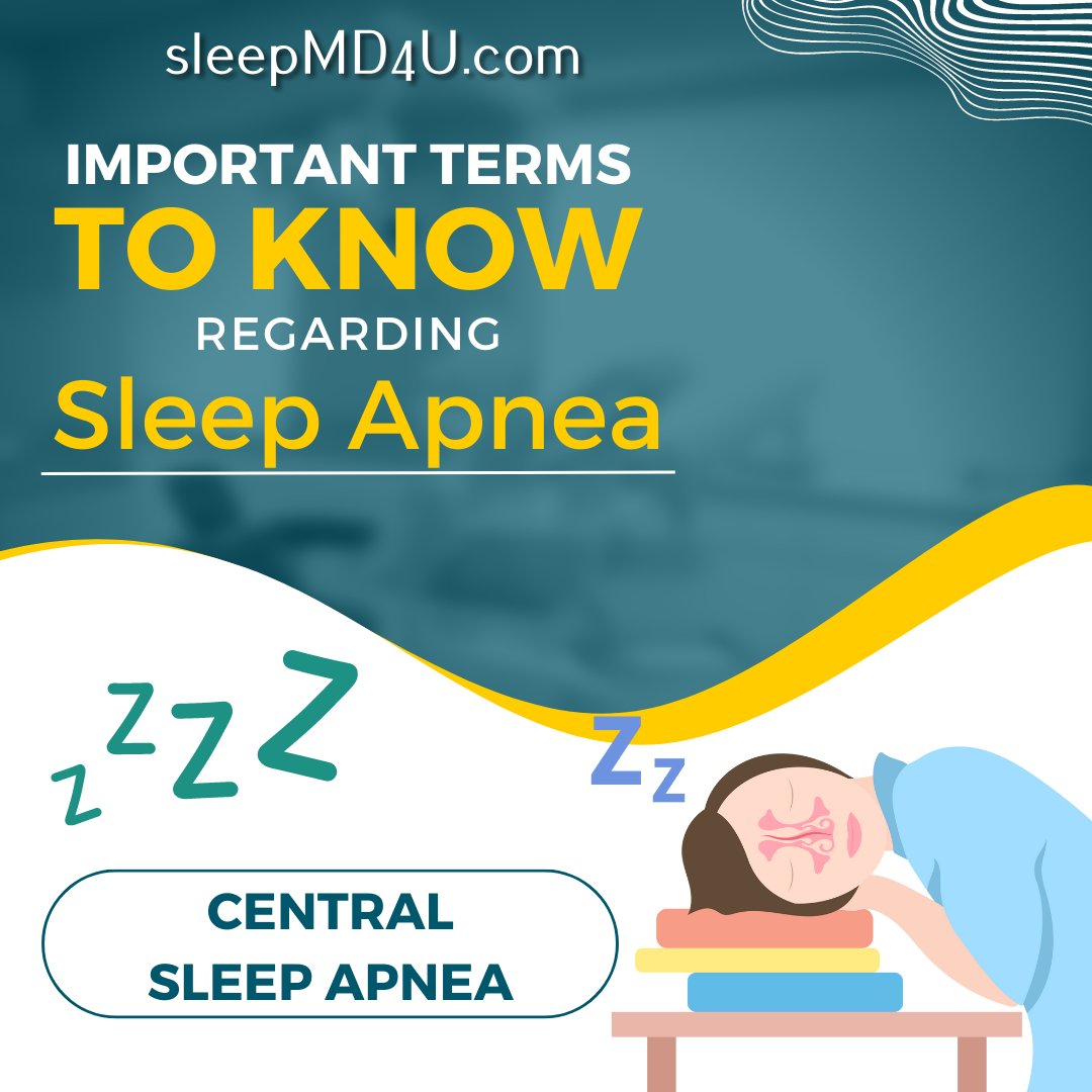 SleepMD4U's tweet photo. A type of sleep apnea where the brain fails to send signals to the muscles that control breathing. https://t.co/wykNCJv33P