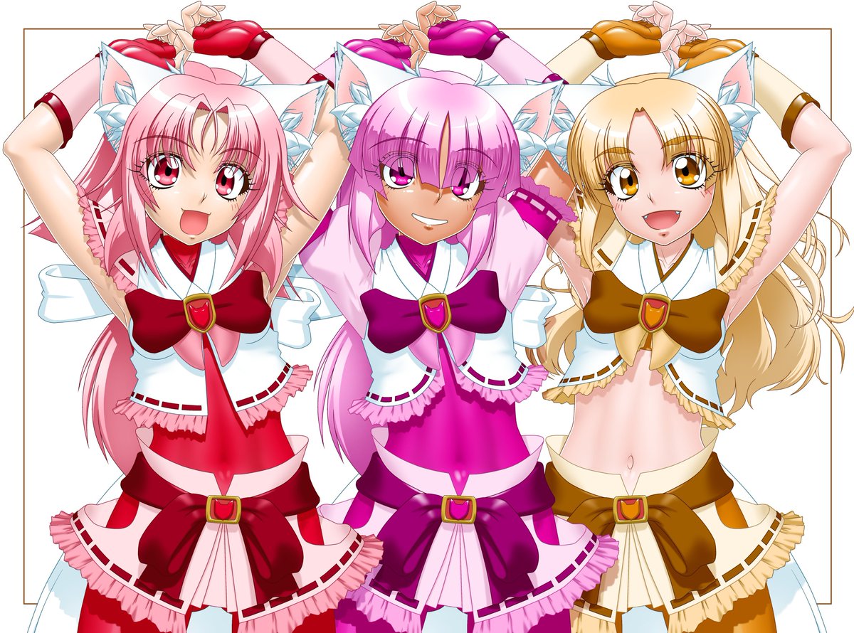 # 3月になったから3人並んだ画像を貼ろうぜ 