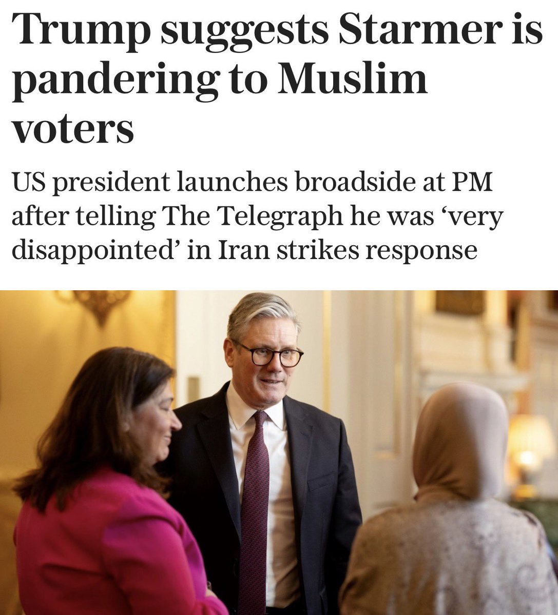 Everything the Labour government does should be viewed through the lens of the Muslim vote. They are terrified of losing it, and are willing to further ‘Balkanise’ the country to keep it. I’ll discuss this with <a href="/PatrickChristys/">Patrick Christys</a> tonight from 9pm on <a href="/GBNEWS/">GB News</a>.