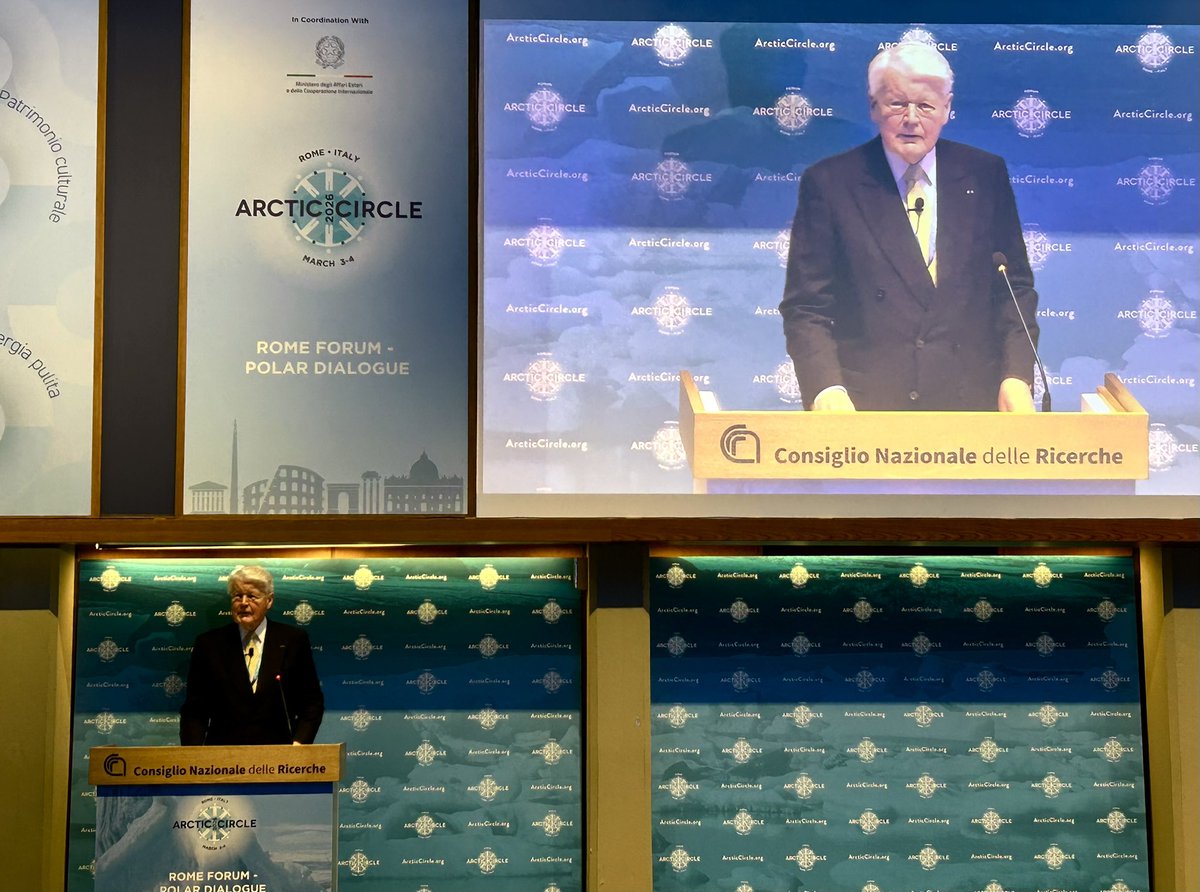 LauriBambus's tweet image. “From Glaciers to Seas” - Rome Forum - Polar Dialogue has brought together people who are concerned about the future of #Arctic, climate change, security, but also work on research and international cooperation. @_Arctic_Circle

#ACRF26 #RomeForum #PolarDialogue