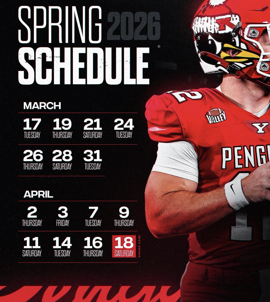 EjDowdell's tweet photo. Thank you @CoachJHeacock and the rest of the coaching staff for the opportunity to attend Youngstown State spring practice. I’ll be attending on March 21st can’t wait to get in there and meet the family! https://t.co/9KUxsLRoCR