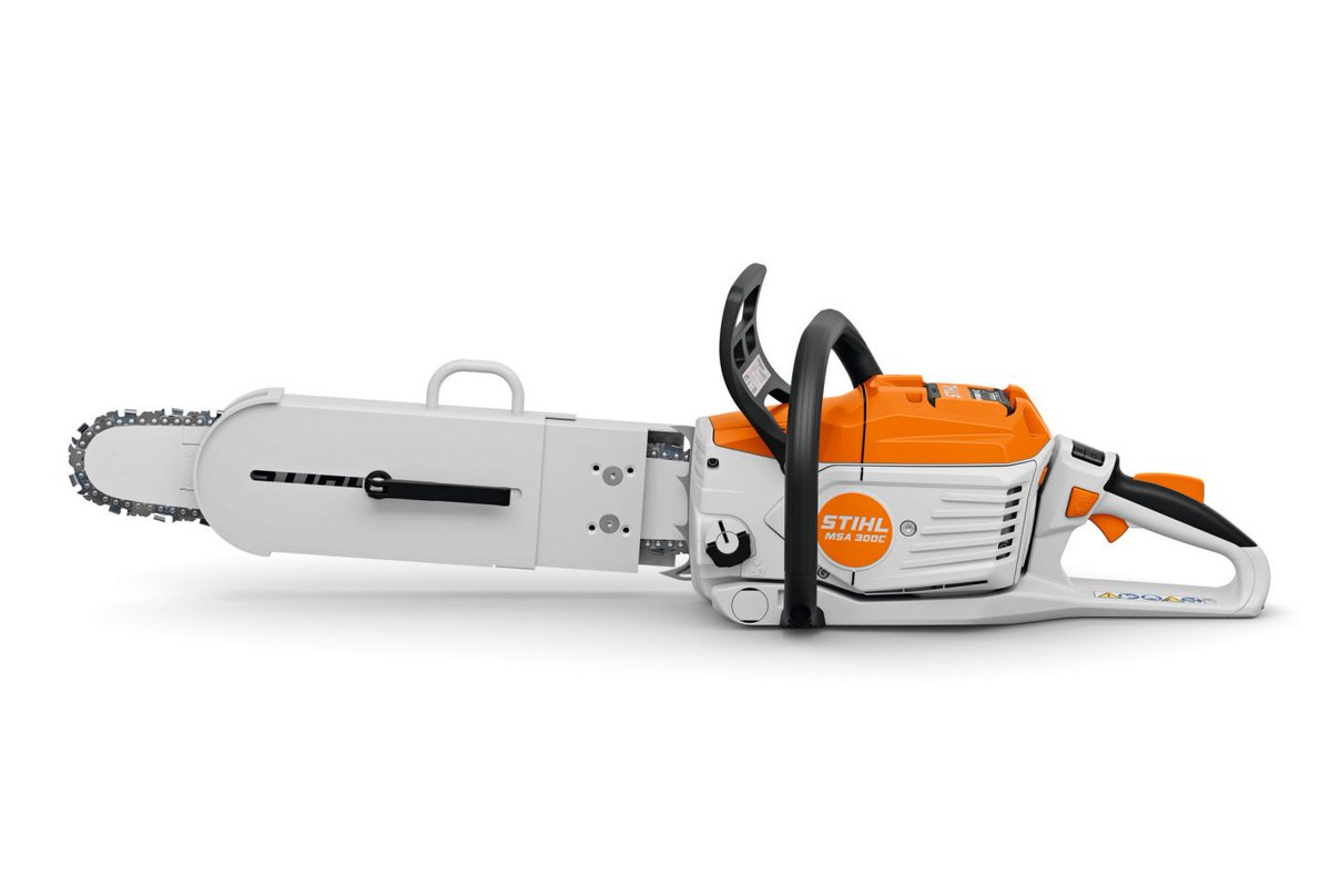 DevicesLtd's tweet photo. We've been selling this ultimate cutting tool for years but now the Stihl MSA 300 R is available in a super battery-powered cordless version.
Its tool-free quick start is quiet and the chain has carbide teeth for cutting composite materials.
To try one call us on 01233 503020. https://t.co/CbJPQ0v1j2