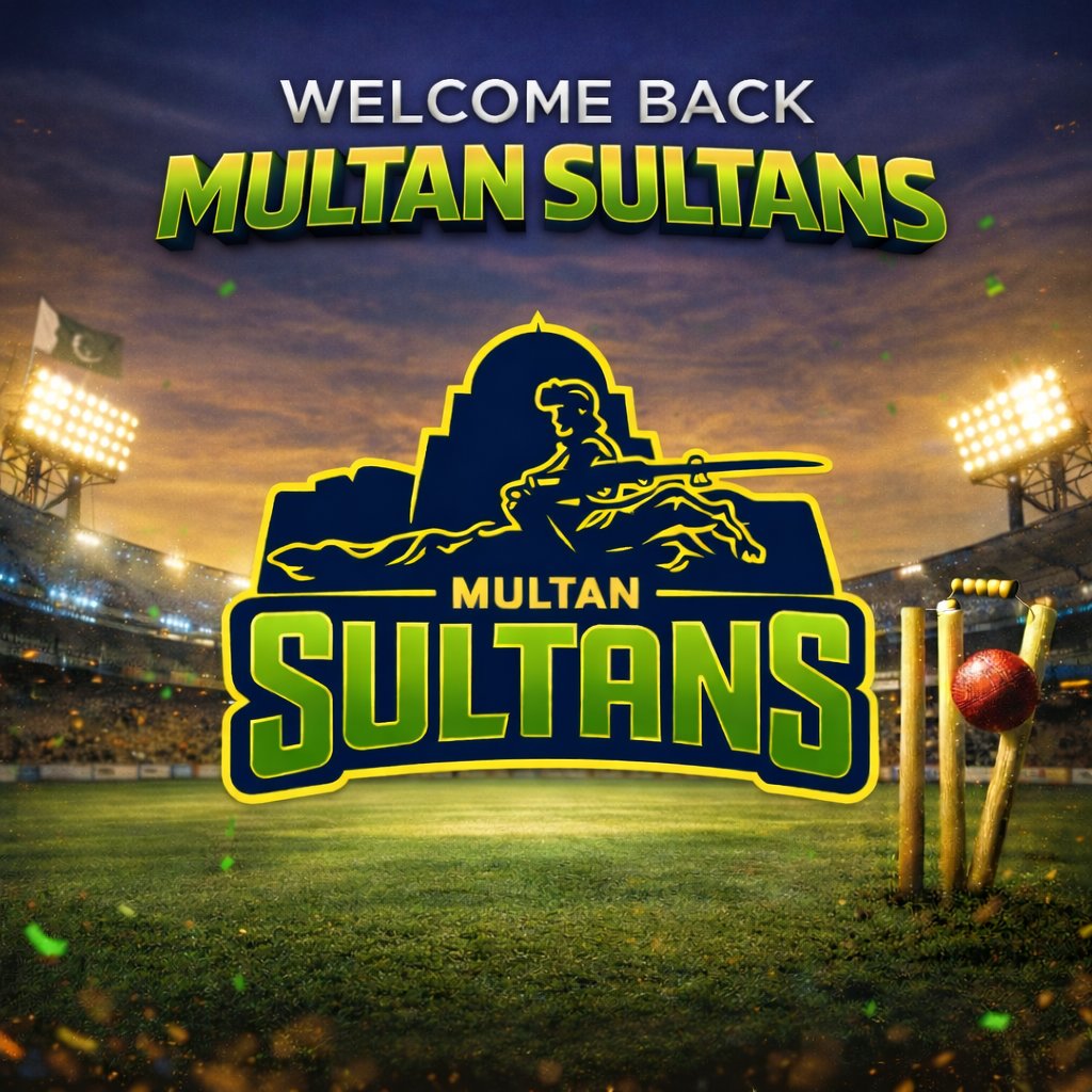 A new chapter begins!

Welcome back, <a href="/MultanSultans/">Multan Sultans</a>

Stronger vision. Greater passion. Bigger goals ahead.
Let’s make this journey unforgettable. 🔥🏏

#MultanSultan #NewBeginnings #Cricket