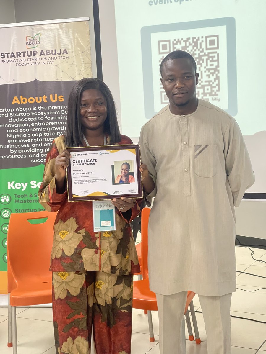 startupabujang's tweet image. Appreciating our speakers who gave us undiluted value at the Startup Abuja Event Organizers' Conference.
#EventHost #eventplanner #eventorganizer #StartupAbuja #teammanager