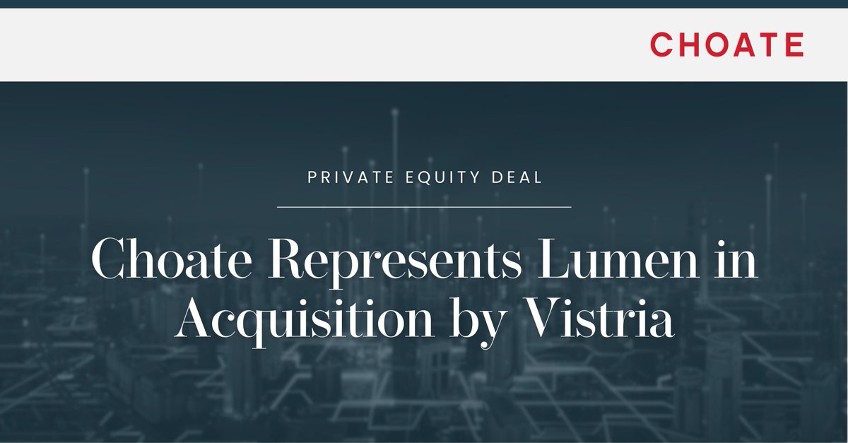 Choate LLP tweet media