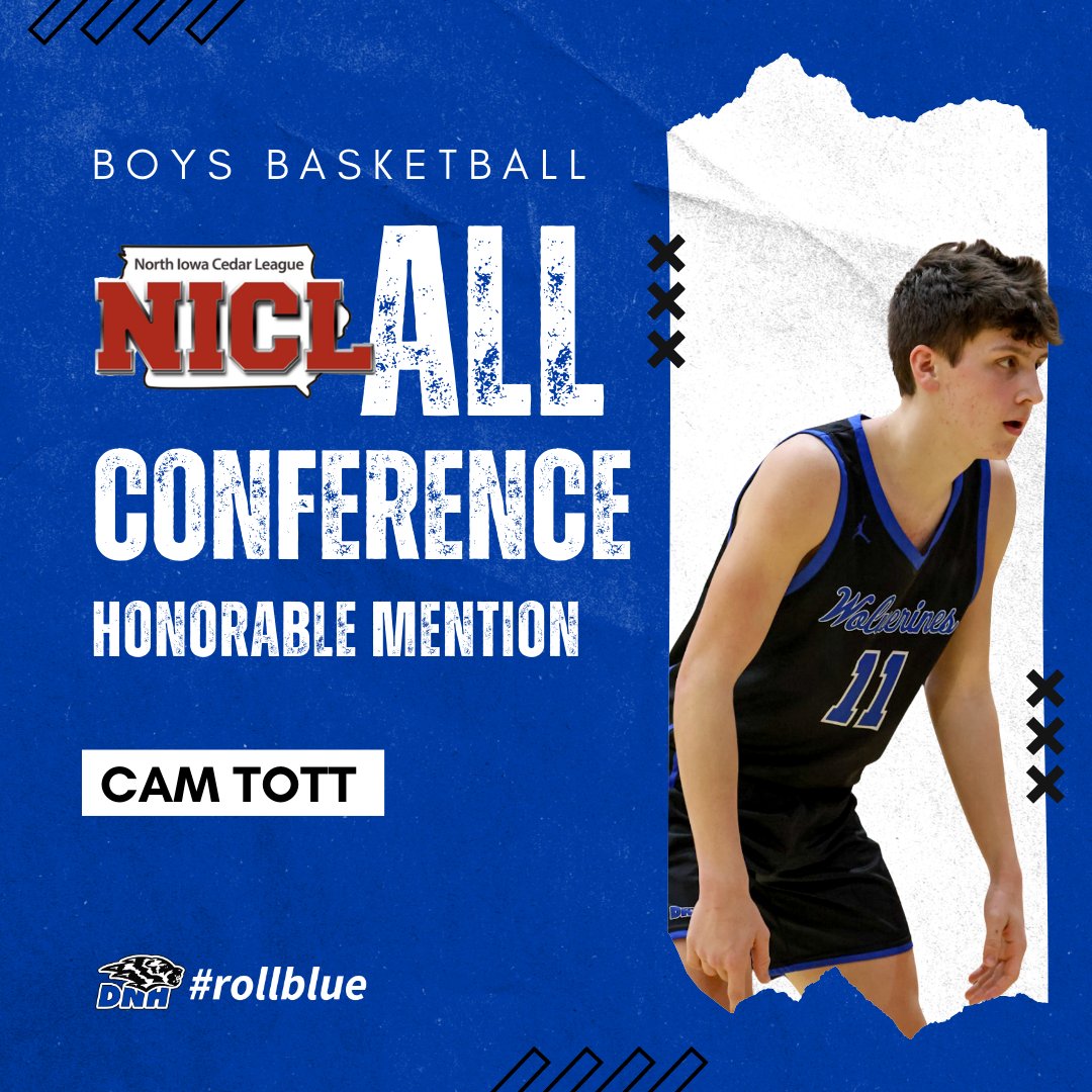 DNHSchools's tweet photo. Congratulations to our boys basketball student-athletes who received NICL All-Conference Team honors!

🏀 Dawson Dietrick - 2nd Team
🏀 Corbin McCarter - 2nd Team
🏀 Cam Tott - Honorable Mention

#rollblue #BeTheReason https://t.co/oGkJ5Cum7K