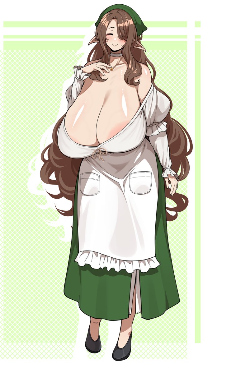 【skeb】エルフな宿屋の女将さん 