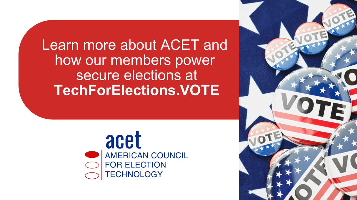 American Council for Election Technology tweet media
