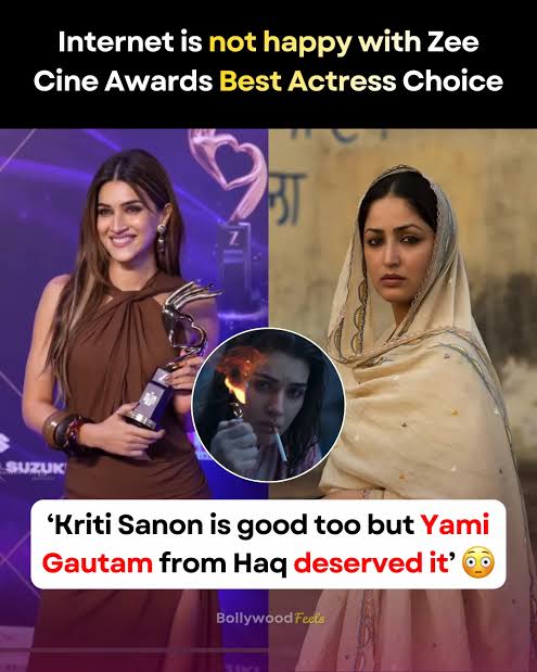 imashishsrrk's tweet photo. Agree 💯 

Kriti Sanon Was Good But Yami Was Brilliant 🔥

#ZeeCineAwards2026 https://t.co/AMWjT8O4kz