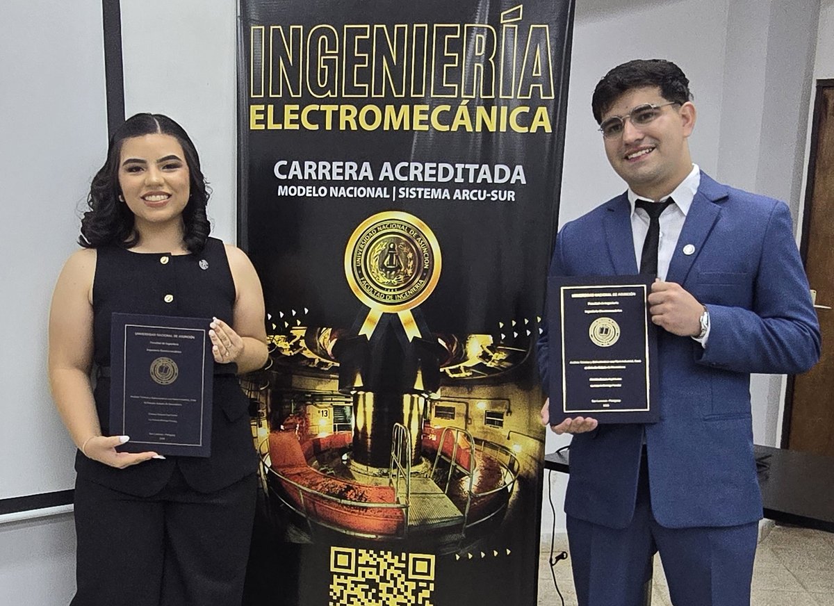 Presentaron Trabajo Final de Grado denominado «Análisis Térmico y Estructural en una Nave industrial, Caso de Estudio Galpón de Neumáticos» para egresar de la carrera de #IngenieríaElectromecánica de la FIUNA. 🎓🎓
Leer más: wp.me/pc8Odv-lYv #egresadosfiuna