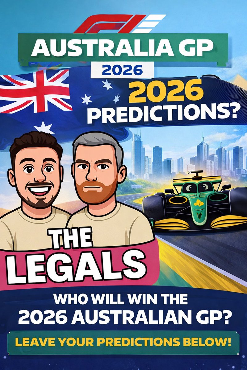 TheLegalsF1's tweet photo. The 2026 Australia GP is HERE 🇦🇺🔥

New season. New regs. Same chaos? 👀

Is it:
⚡ Verstappen dominance
🔴 Ferrari resurgence
🩶 Mercedes comeback
🟢 Aston masterclass
🟠 McLaren momentum

Give us your podium AND bold prediction below ⬇️

We’re replying to the best takes 👀 https://t.co/0BSf68pIz8