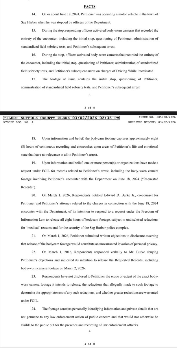 BritneyTheStan's tweet photo. BREAKING: Drunk driver Justin Timberlake has filed emergency court documents to block the release of 8 hours of body camera footage during his DUI arrest. This is going to ruin the tour! https://t.co/XRTb5HF3OJ