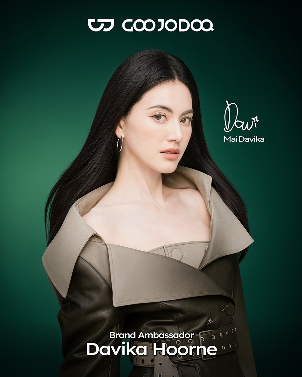 goojodoq_mkt's tweet photo. GOOJODOQ X Davika Hoorne  We welcome "Mai Davika"

@DavikaH 
as our newest Brand Ambassador! ✨ With the perfect blend of fashion and technology, get ready to experience a superior level and discover Mai's favorite items today.  

#GOOJODOQ #MaiDavika #ใหม่ดาวิกา #ดาวิกา #ambassador