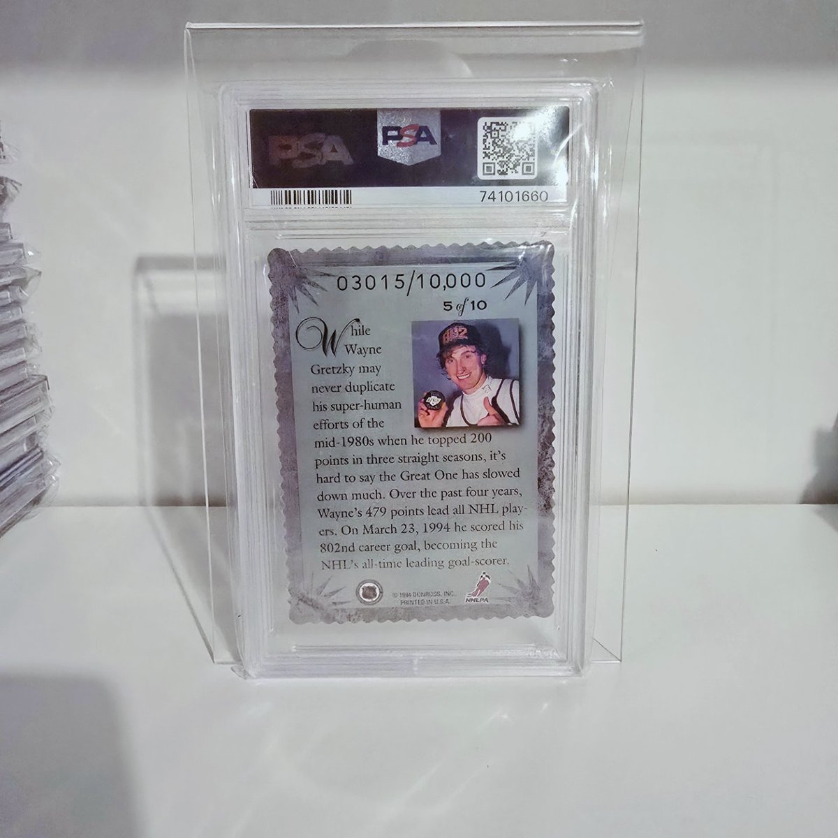 Slab of the Day 🏒
1994 Donruss Elite
Wayne Gretzky
PSA 9
90s insert era.
Available on my eBay.
#Gretzky #HockeyCards #PSA

ebay.us/m/ztk9oi