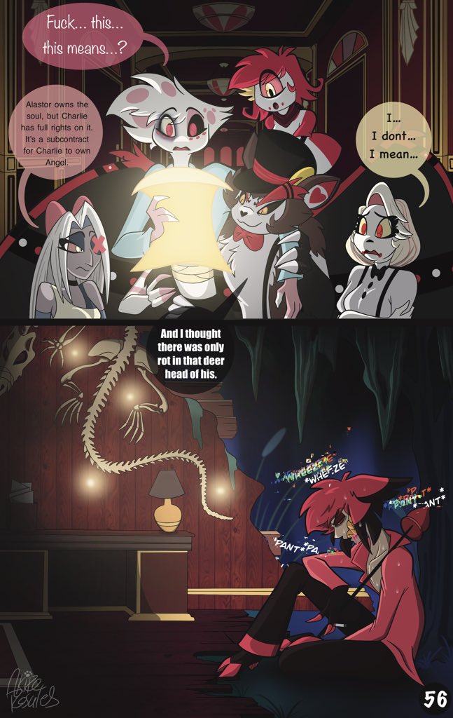 Radio Broadcast
Part 6
Pages 53 - 56

Angel’s new future is looking brighter.

#HazbinHotel
#HazbinHotelComic