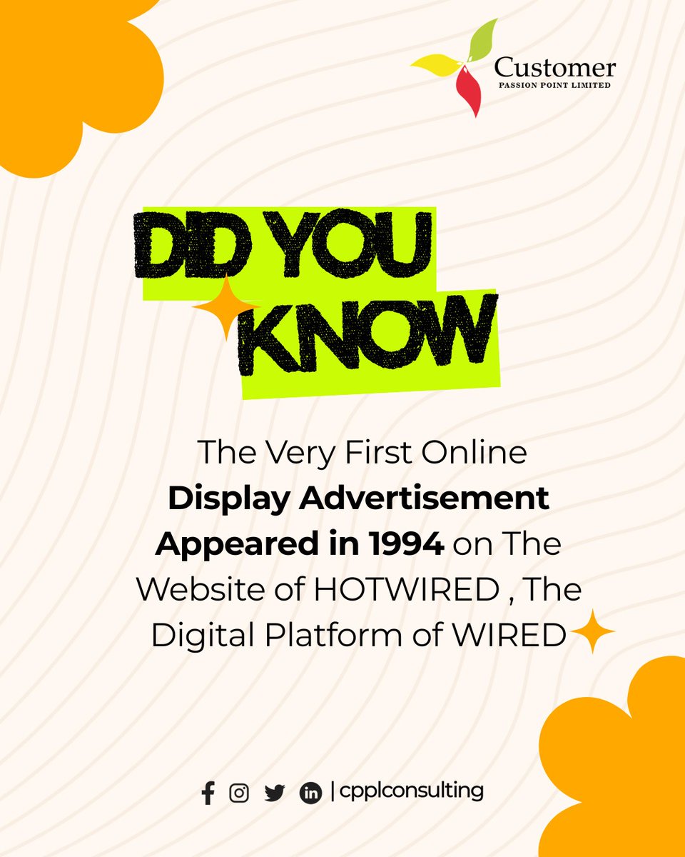 cpplnigeria1's tweet image. The first online display ad appeared in 1994.

Fast forward to today, digital platforms shape buying decisions daily.

What’s the biggest change you’ve seen in marketing over the years?

Drop your thoughts below 👇

#MarketingEvolution #BusinessGrowth #CPPL
