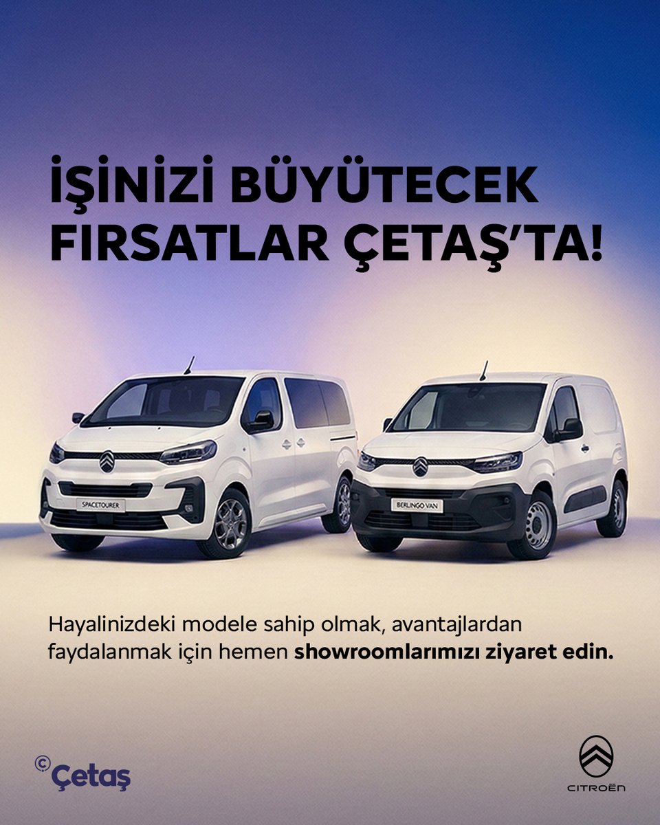 cetascitroen's tweet photo. İşinizi büyütecek fırsatları Çetaş'ta keşfedin.

Mart ayına özel avantajlardan faydalanmak için size en yakın şubemizi ziyaret edin.

📍İstanbul Büyükçekmece:0 (212) 863 54 54
📍Tekirdağ Çorlu:0 (282) 685 40 20
📍İzmit Kocaeli:0 (262) 335 43 03
📍İstanbul Bayrampaşa:0 (212) 614 40 04

#Çetaş #ÇetaşCitroen #ÇetaşOtomotiv