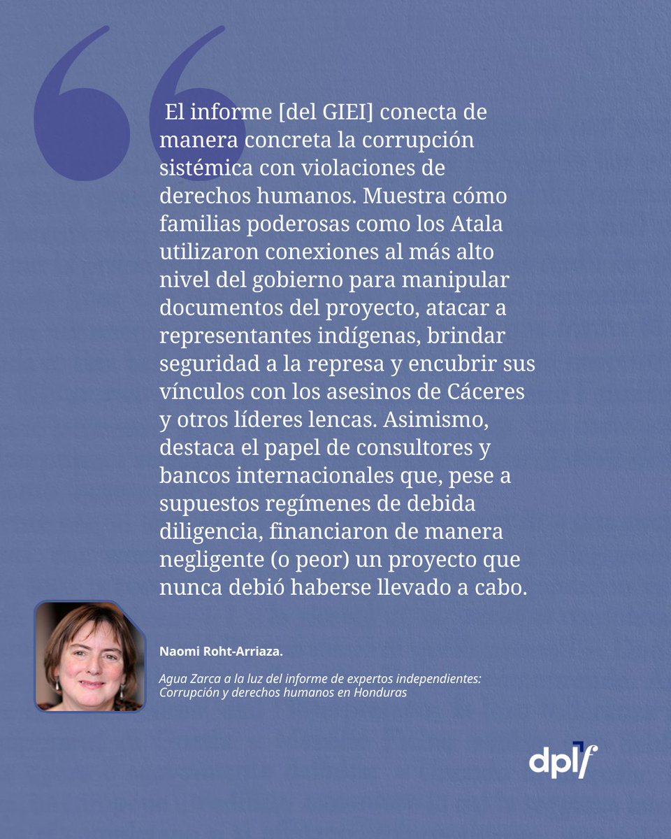 Hoy recordamos a Berta Cáceres, lideresa lenca asesinada hace 10 años por oponerse al proyecto hidroeléctrico Agua Zarca. 

Su muerte evidencia los riesgos que enfrentan quienes defienden territorios indígenas frente a redes de corrupción en Honduras. #JusticiaParaBerta (1/2)