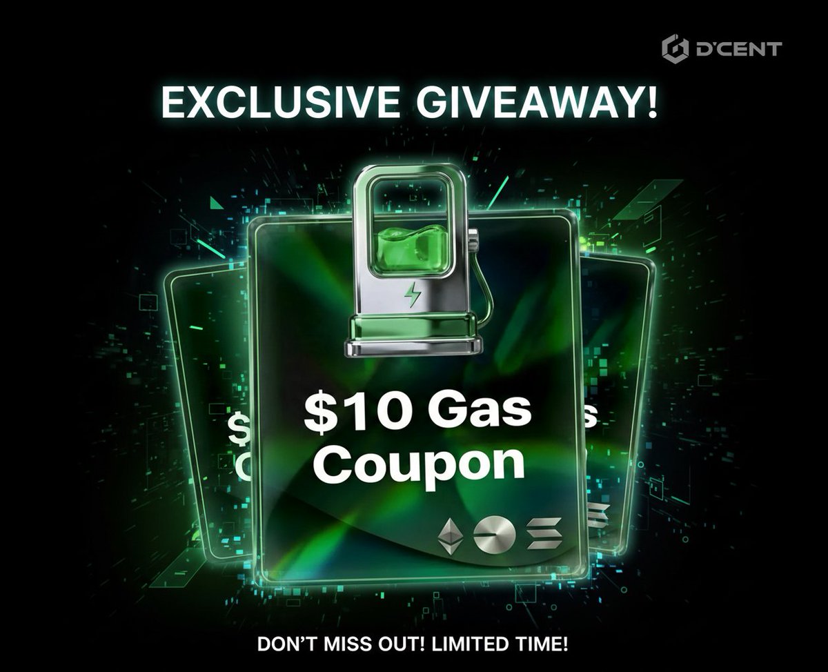 levyscrypto's tweet photo. 🎁 Win $10 worth of Gas Coupon giveaway 🎁 
-to crush those killer fees! 

 How to enter?

✅ Follow @DCENTWALLETS  &amp; @levyscrypto 
✅ Repost this 🔁
✅ Comment when gas fees stopped you from making a crypto transaction

Enter now – ends March 8th 🗓️

...details below 👇
1/5 https://t.co/cc4g0cTnGC