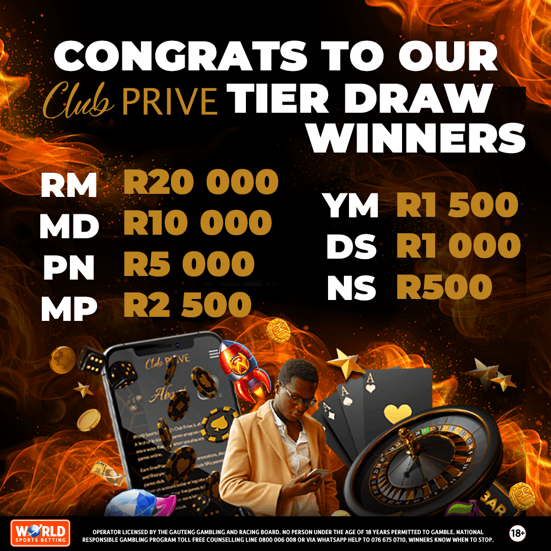 WorldSportsBet's tweet photo. 🥂 A huge congratulations to last month’s Club Prive winners! Where loyalty truly pays off 💎
This month’s draw is loading — don’t miss your chance to qualify.
#ClubPrive #WSBVIP #BetWithTheBest https://t.co/xetmO2xRG0
