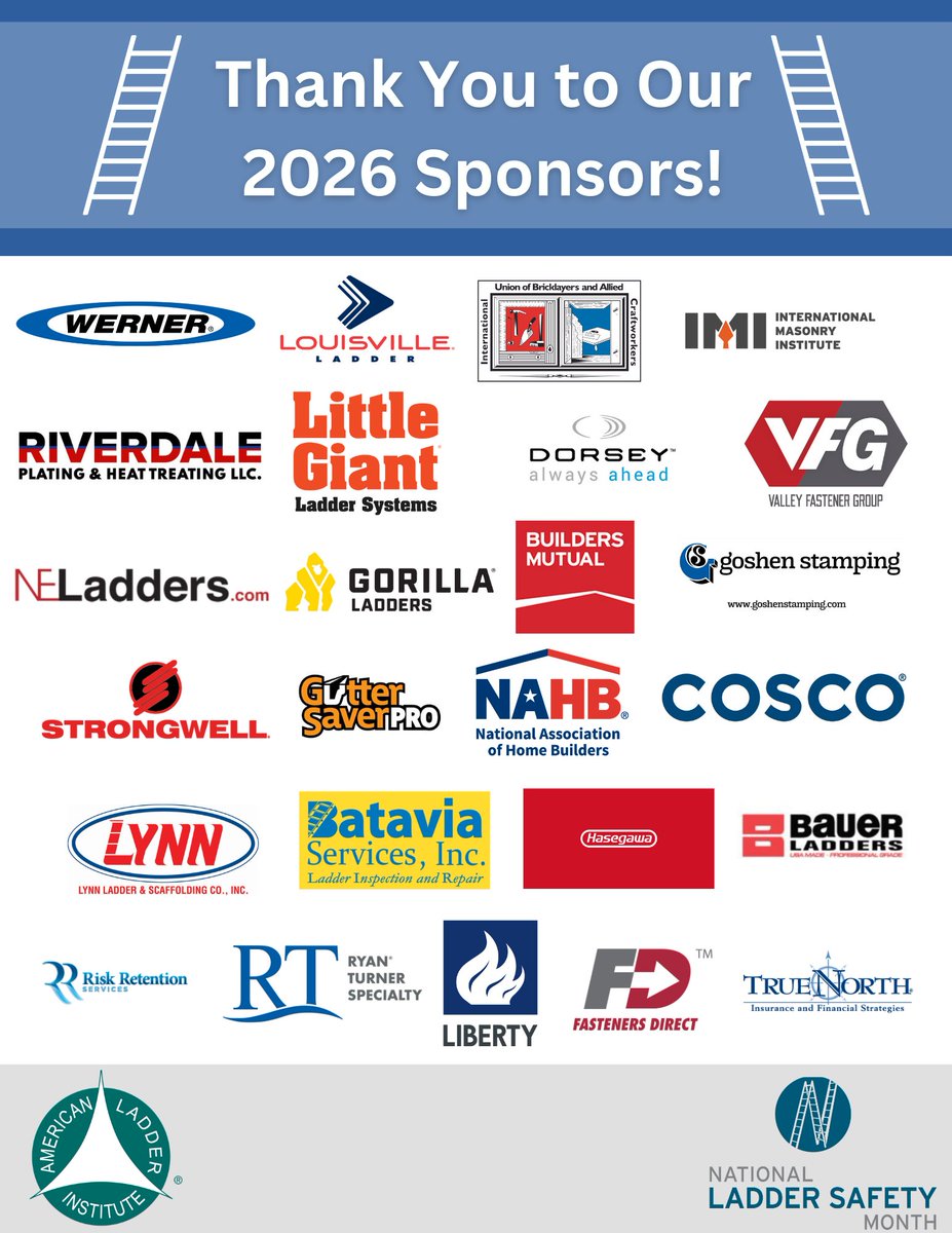 Ladder Safety Month tweet media
