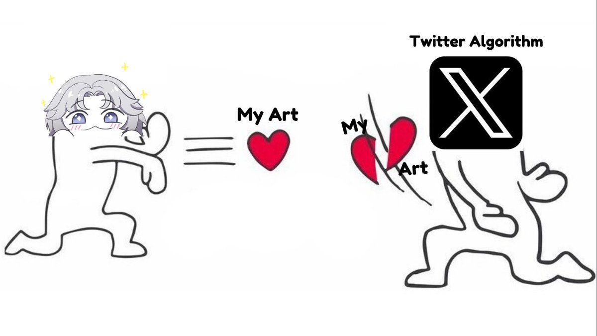 Dear twitter algorithm, be a little kind to my art please !! 〒▽〒