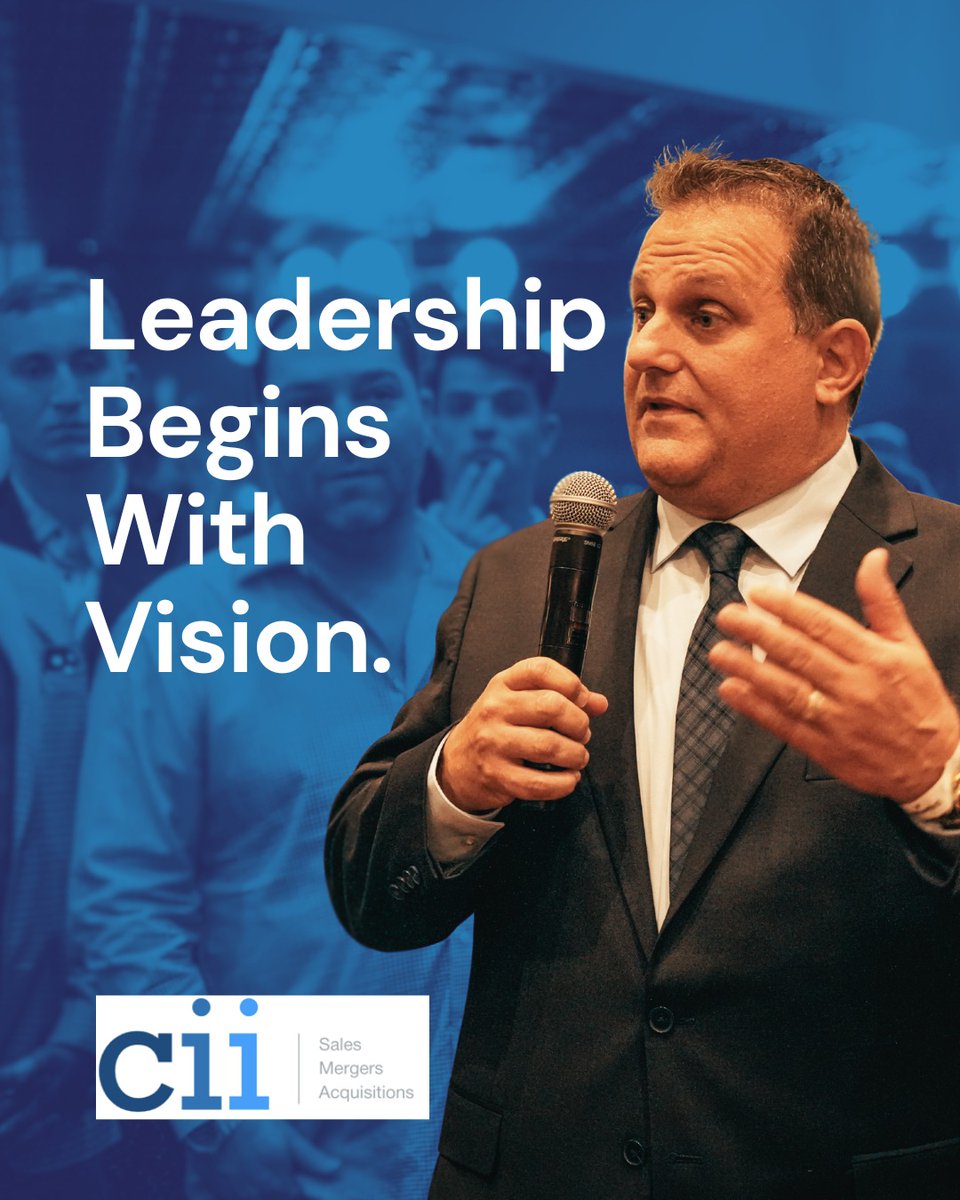CVDiglio's tweet image. Leadership isn’t a title - it’s the ability to see what others can’t yet imagine.
We pride ourselves in our ability to help business owners lead with clarity, strategy, &amp;amp; confidence as they prepare for their next chapter.
📷 Learn more at ciiadvisors.com
#StrategicGrowth