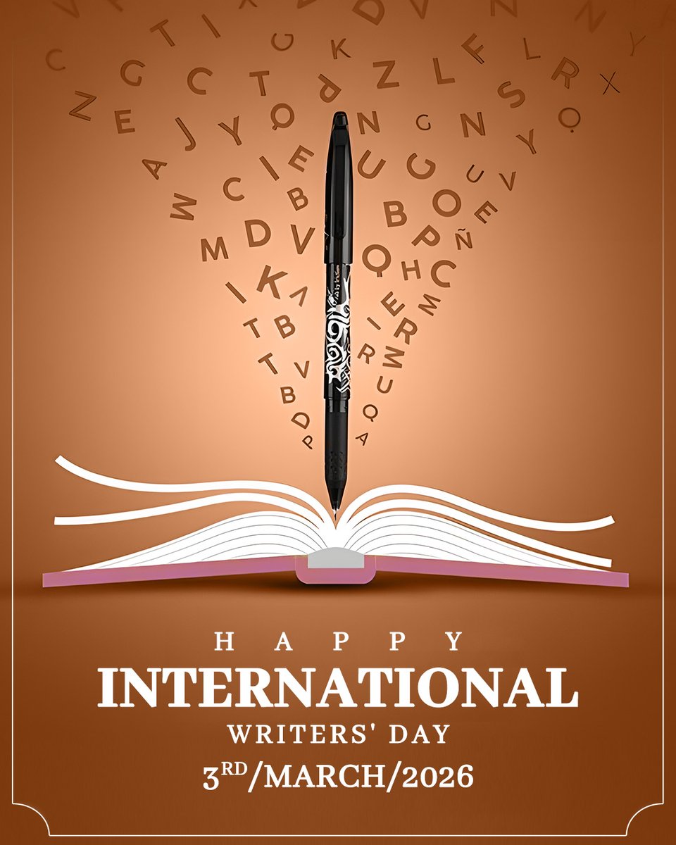 drwilliam_j's tweet photo. Today, on International Writers' Day, let’s celebrate the artists who use words as their brush, crafting masterpieces one sentence at a time.  

#WritersDay #WordsThatMatter #WritingCommunity #WritersOfInstagram #CreativeMinds #AuthorLife #PenAndPaper #WriteYourStory https://t.co/C6Yz41Zjux