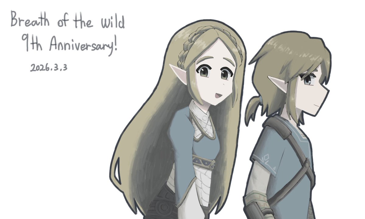 #ブレスオブザワイルド9周年 #BotW9th
9주년 축하합니다!