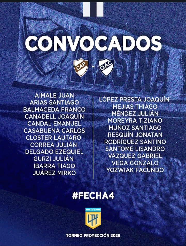 FlacoFiorentino's tweet photo. #ProyeccionLPF Apertura-Fecha 4-Martes a las 17 ➡️ Platense-#Quilmes en el Predio de Saavedra. 
Arbitro ➡️ Leandro Díaz. 
TV ➡️ @LPFPlay. 

#ReservaQAC/#JuvenilesQAC/#Futbol https://t.co/Z4NNfl1BSm