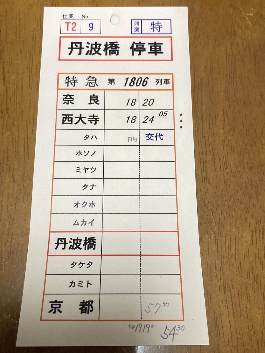 今日も、近鉄難波でスタフを購入。 4つ買ったうちの、3つは行路が