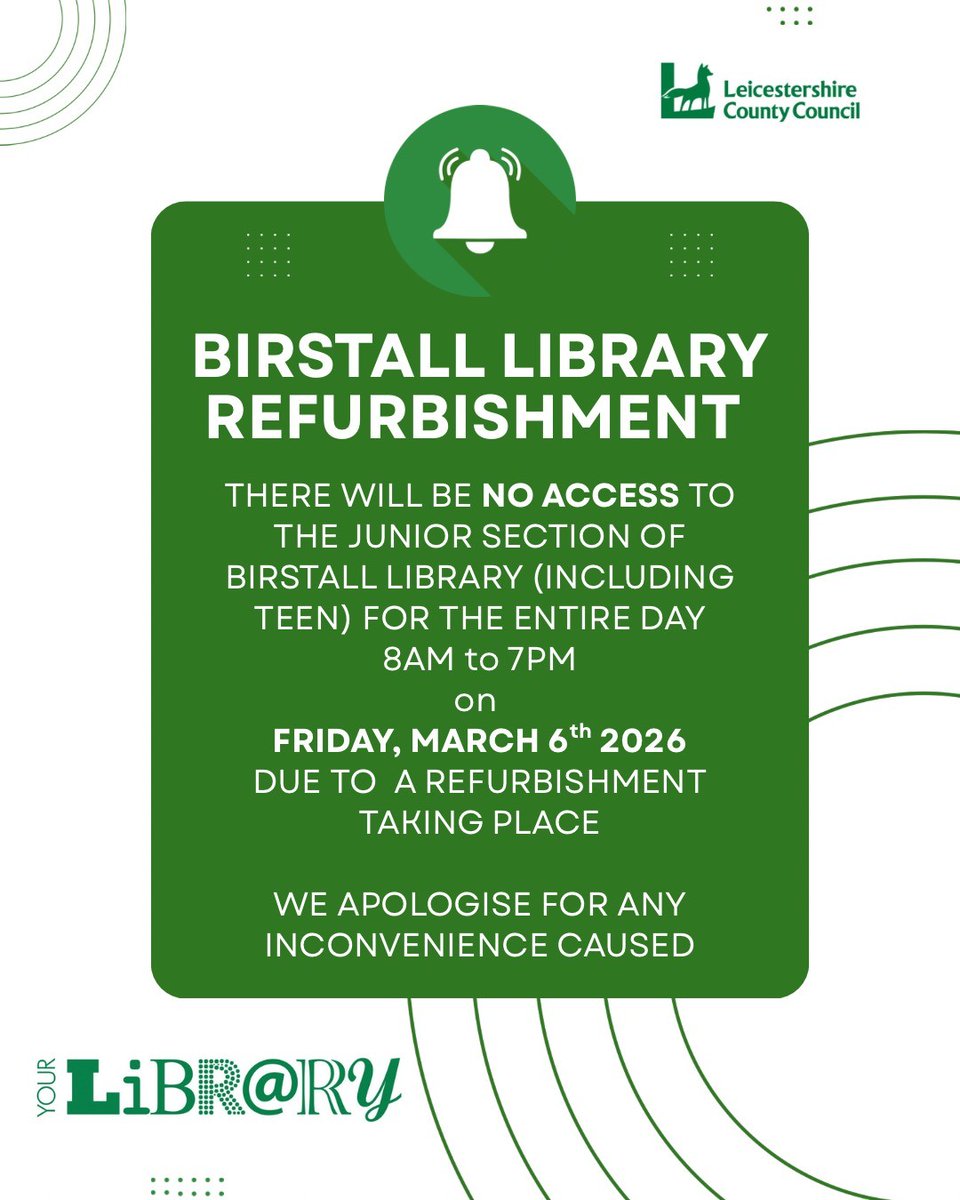 Leics Libraries tweet media