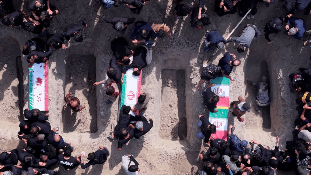 No. This is not from Indonesia.  The images are of the burial of martyred students in Minab, Iran, by US-Israeli attacks. Here are more images