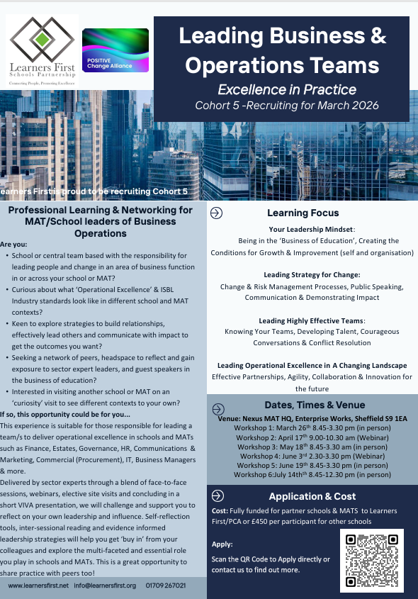 Learners First Schools Partnership tweet media