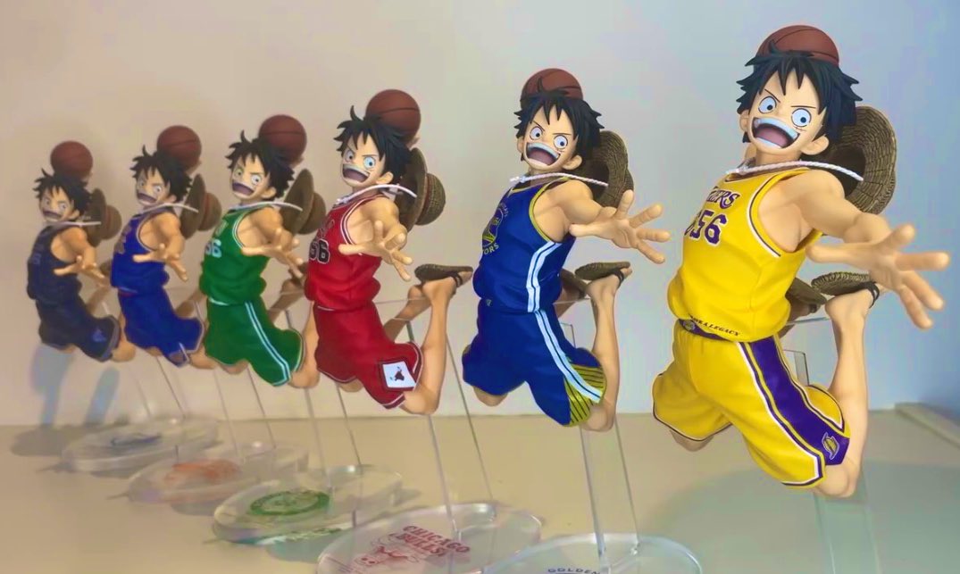 お疲れ様でふ！ ようやくアップできた💦 NBA×ワンピースのコラボ
