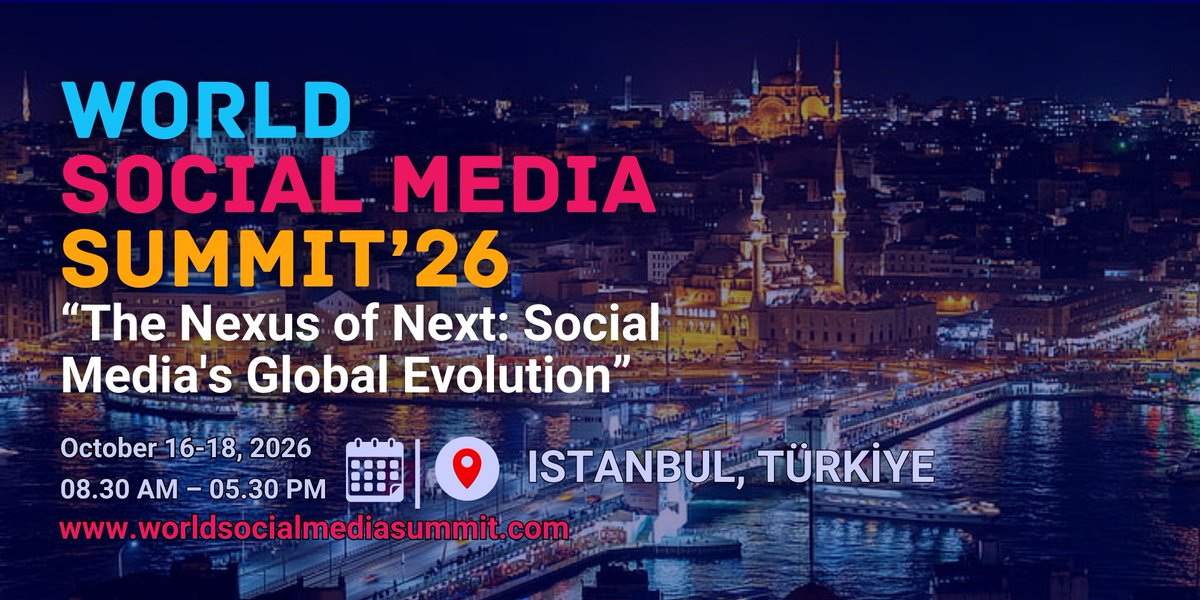 WSMSUMMIT's tweet photo. World Social Media Summit; dijital ekonomi, yapay zekâ, platform regülasyonları ve creator ekonomisini kamu, teknoloji şirketleri ve global markalarla aynı stratejik zeminde buluşturan uluslararası bir zirvedir.

 https://t.co/yCWYL8BneO https://t.co/BjiraffstV