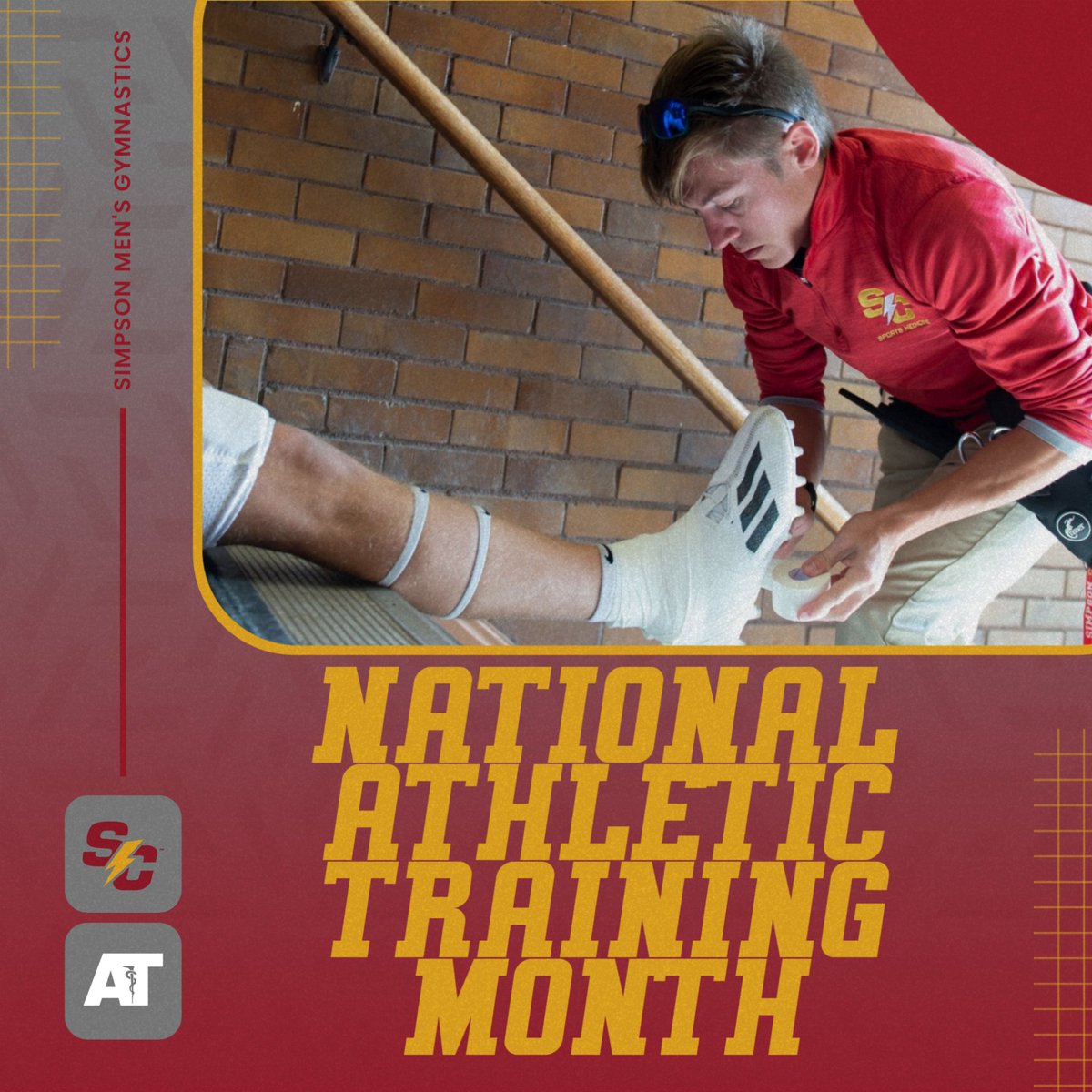 Simpson Men's Gymnastics tweet media