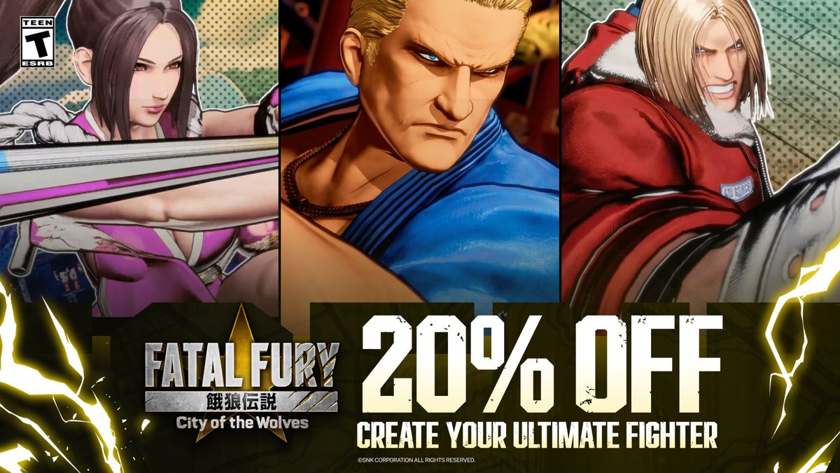 FATALFURY_PR's tweet image. Last chance to save up to 20% on the FATAL FURY: City of the Wolves Legend Edition! Save now before the sale ends: snk-corp.co.jp/us/games/fatal…