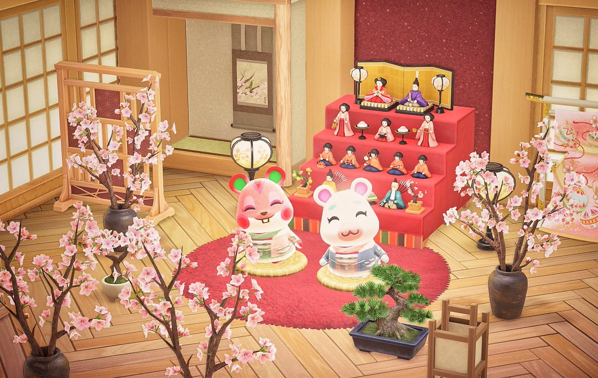 ハムハムのひな祭り🎎🌸

#あつ森 #あつまれどうぶつの森  #あつ森アプデ #あつ森ニンドリ投稿 
#ACNH #AnimalCrossing