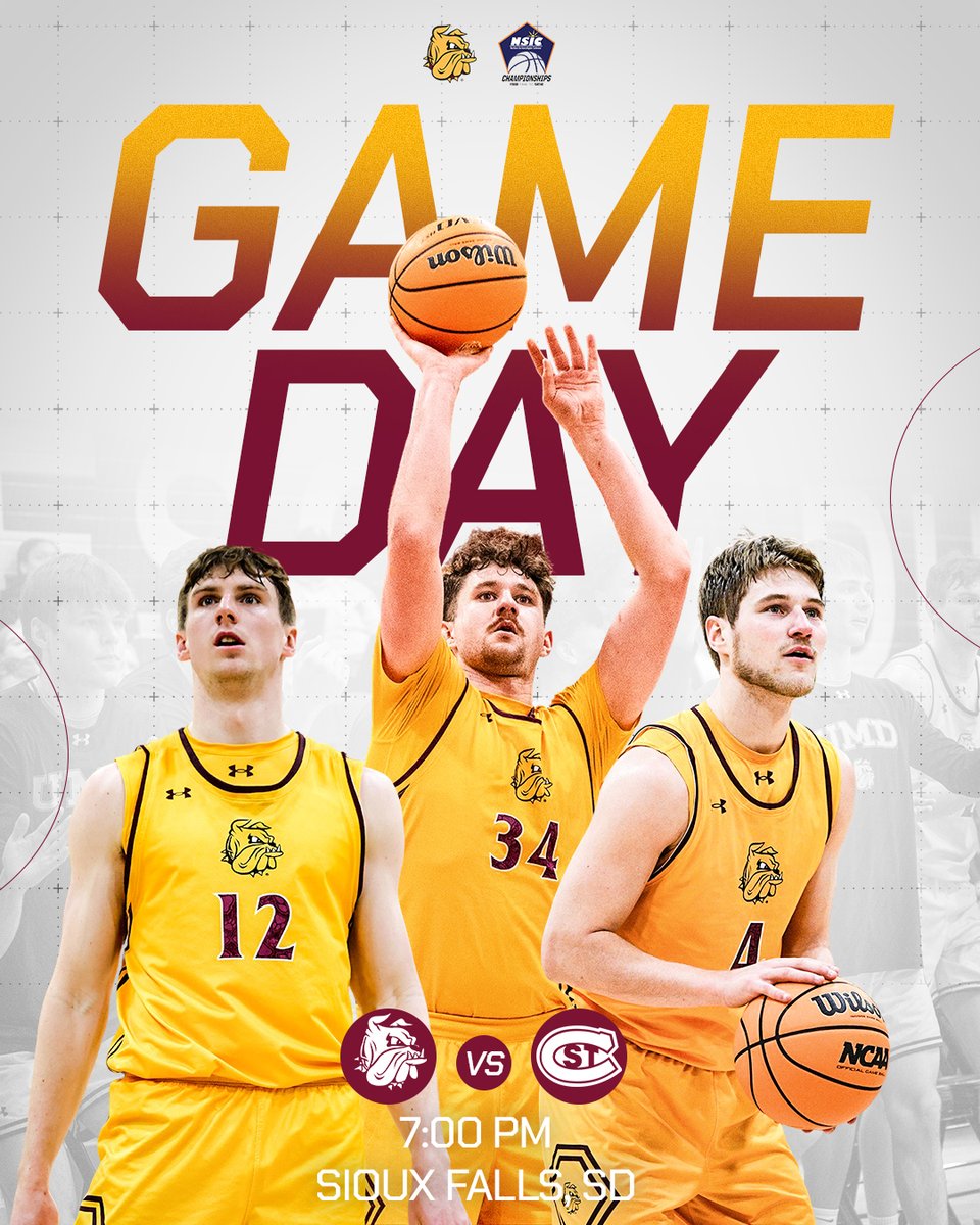 🚨NSIC Championship time🚨

🆚: St. Cloud State
⏰: 7:00 p.m.
📍: Sanford Pentagon
💻: midcosports.com/streaming/
📊: northernsun.org/sidearmstats/m…